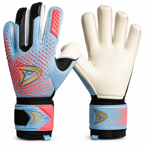 Guantes de portero de fútbol para todo tipo de clima con máxima adherencia de Dravelle Industry, con látex de contacto de 3.5 mm y corte híbrido. - Product Image 1