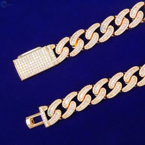 Iced Out Cuban Link Hip Hop Bracelet 18MM Lab Grown Diamond Baguette Cut Bracelet For Him <b>Rapper</b> Style Bracelet - Product Image 4