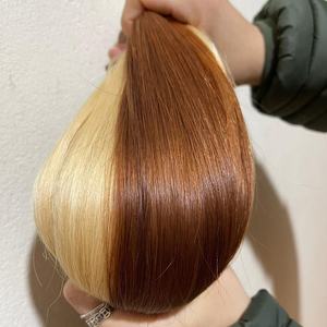 Extensiones de Cabello Natural Vietnamita de Lujo, Sin Procesar, Lisas, Venta al Por Mayor de Fábrica, Color Negro Natural # Cabello 1b Color 613 60 Largo de un Solo Donante - Product Image 1