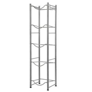 Portabottiglie a 5 livelli in acciaio inossidabile per dispenser d'acqua, di alta qualità, con sistema di drenaggio - Product Image 1