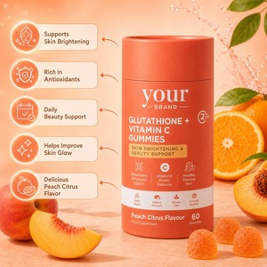 Gomitas de Glutatión con Efecto Luminoso y Radiante de Marca Privada OEM para el Cuidado de la Piel - Product Image 3
