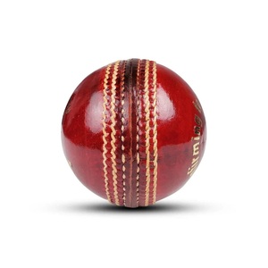 Red Leather Cricket <b>Ball</b> For 20 Overs Hand & Machine Stitched Classic Style Durable Hard Stress <b>Ball</b> for Cricket Sports Use - Product Image 1