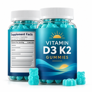 Gomitas de Vitamina D3 K2 de Marca Privada OEM, Suplemento para la Salud Ósea, Fórmula Personalizada, Logotipo Personalizado - Product Image 1