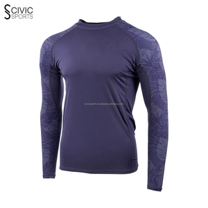 Imprimé Bjj Rash Guard Sublimé Rash Guard Fabricant Concevez votre propre Rash Guard Tissu Spandex Rashguards - Product Image 5