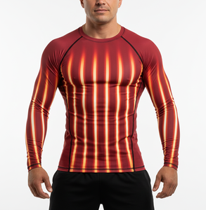 Camiseta Deportiva Unisex de Manga Larga, Compresión, para Yoga, Gimnasio, Fitness, BJJ, MMA, Jiu Jitsu, Grappling - Product Image 1