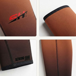 Manchons de protection pour coudes unisexes à effet dégradé, confortables, ajustables, en néoprène à texture lisse - Product Image 4