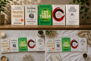Atomic Habits, Psychology, Money, Courage, Be Disliked, Don't Believe Everything You Think, Let Them, Theory : Ensemble de 5 livres ultimes pour adultes - Product Image 3