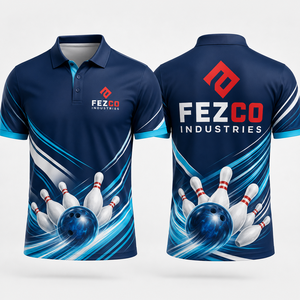 Custom Design Your Own Custom <b>Bowling</b> Shirts Jersey Polo With Pockets for Team Sublimated <b>Bowling</b> Shirts - Product Image 1