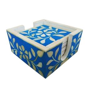 Posavasos con incrustaciones de hueso para decoración de cocina y mesa, posavasos de resina con incrustaciones de hueso, precio barato de última calidad, 100% - Product Image 1