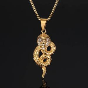 Pendentif Cobra Personnalisé Hip-hop Européen et Américain, Bijou en Forme de Serpent, Collier INS - Product Image 1