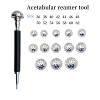 Ensemble de fraises acétabulaires orthopédiques, instrument de chirurgie de la hanche, système de fraisage chirurgical en acier inoxydable, qualité allemande