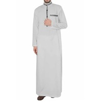 Meilleures ventes : Thobes islamiques traditionnels en coton de qualité supérieure, Robes koweïtiennes, Jalabiya marocaine pour hommes, coupe classique, respirante