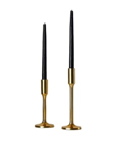 Bougeoir décoratif en métal plaqué or de haute qualité, décoration de la maison, utilisation de mariage, support de bougie de luxe - Product Image 1