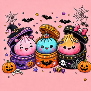 Kids Halloween <b>Sweatshirt</b> for Girls | <b>Cute</b> Kawaii Pumpkin Cartoon Graphic Pullover | O-Neck Long Sleeve Casual <b>Sweatshirt</b> - Product Image 4