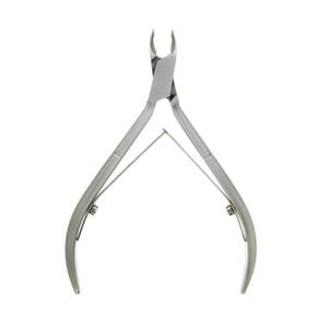 Pince à cuticules professionnelle noire avec ressort spiralé doré, lame tranchante en acier inoxydable, emballage en vrac, ouverture large, outil pour les ongles - Product Image 3