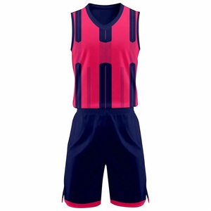 Conjunto de Uniforme de Baloncesto Sublimado Personalizado para Hombres y Jóvenes, Camisetas y Pantalones Cortos de Entrenamiento de Equipo de Tela de Malla Transpirable, Alta Calidad - Product Image 1