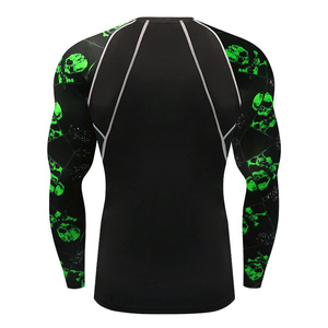 Maillots de compression personnalisés pour hommes, impression par sublimation, vente en gros, haute qualité, hauts de sport compressifs pour hommes - Product Image 2