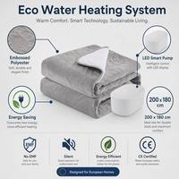 Colchón Eléctrico con Calefacción 200x180 cm CE EU Poliéster Calentamiento Rápido para Cama
