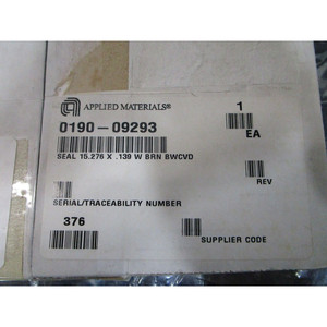 AMAT 0190-09293 <b>SEAL</b> 15.276 X .139 W BRN BWCVD - Trusted Global Legacy Semiconductor Equipment and Parts at - Product Image 1