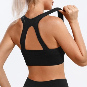 Ensembles d'entraînement de yoga solides réversibles de haute qualité Leggings courts taille haute vêtements de sport sans couture écologiques vêtements de sport pour - Product Image 3