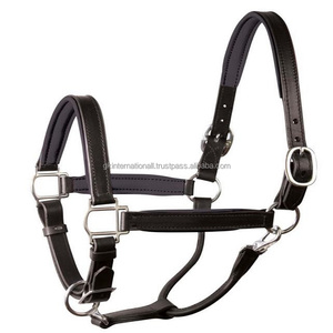 Horse Leather <b>Halter</b> Eco-friendly High Quality Manufacturer 100% Pure Leather <b>Halter</b> With Rose Gold Brass Accessories - Product Image 5