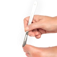 Cuidado de uñas profesional Podología Mango de bisturí No 3 Lima de uñas encarnadas Manicura pedicura de acero inoxidable Paquete ecológico