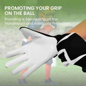 Guantes de Fútbol Americano Personalizados con Logotipo, de Cuero Genuino, Compatibles con Pantalla Táctil, Cierre de Hebilla para Hombre, Antideslizantes, Super Deportivos - Product Image 2