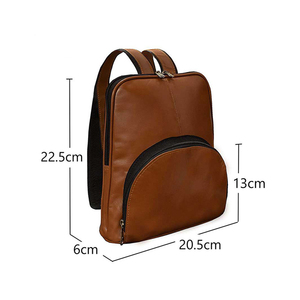 Leather Backpack for Men Real Designer Bags High Quality Black Stylish Backpack for Traveling Hiking Equipment Custom Logo OEM - Product Image 3