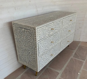 ILAHI's Bone Inlay <b>Drawer</b> Modern Design Agate Detailing <b>Storage</b> Portable Home Furniture - Product Image 6