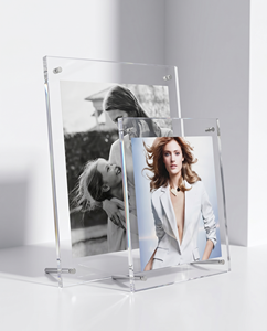 Nuevo Modelo de Marco de Fotos Digital Personalizado A4, Acrílico Transparente Ecológico, Cuadrado, con Logotipo Personalizado, Impresión UV/Serigrafía, Exhibición de Fotos - Product Image 1