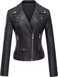 Chaquetas de Cuero para Mujer de Alta Calidad, con Logotipo Frontal, Transpirables, Impermeables, a la Moda para Invierno, Talla Personalizada, Gran Venta - Product Image 5