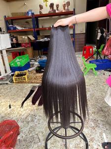 ผมเวอร์จินแท้เวียดนามเกรด 12A สีดำธรรมชาติ 1B แบบ Body Wave  จัดเรียงเกล็ดผม  แบบ Super Double Drawn  ขายส่งเป็นชุด  2005 - Product Image 4