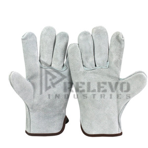 NUEVO Guantes de Trabajo de Cuero de Vaca Estándar para Hombre y Mujer, Guantes de Montaje de Cuero de Grano de Vaca de Buena Calidad - Product Image 3