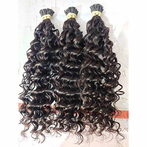 Extensions de cheveux K Tips Keratin I tips, cheveux indiens pré-collés avec style vague naturelle - Product Image 3