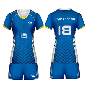 เสื้อวอลเลย์บอลหญิงแบบใหม่ ดีไซน์สีสันปรับแต่งได้ ผลิตจากโพลีเอสเตอร์ 100% ระบายอากาศได้ดี พิมพ์ลายด้วยเทคนิค Heat-Transfer - Product Image 6