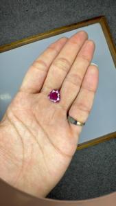 Rubis naturel en forme de cœur 5,52 carats, pierre précieuse rouge facettée, rubis en vrac pour bijoux personnalisés, bague, pendentif, collier - Product Image 4