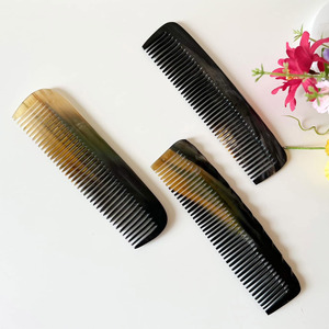 Lowest price handcrafted horn <b>comb</b> set <b>hot</b> selling fine-toothed hair detangling <b>combs</b> wholesale - Product Image 2