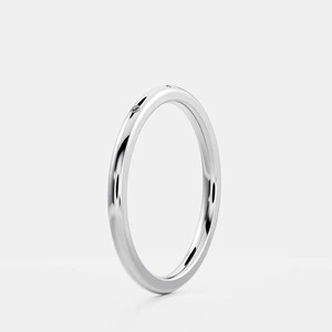 14k Solid Yellow Gold Diamond <b>Ring</b> Round Brilliant Lab Grown Diamond Band <b>Stacking</b> <b>Ring</b> Wedding Band Bridal Matching <b>Ring</b> - Product Image 3