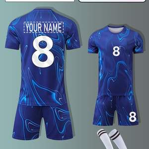 Camisetas de Fútbol Personalizadas para Adultos, Sublimadas, al por Mayor, de Manga Corta, Secado Rápido, 100% Poliéster, para Entrenamiento de Fútbol - Product Image 6