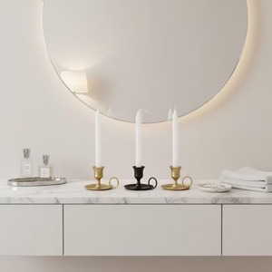Porte-bougie en métal moderne de bonne qualité pour la décoration de la maison, centre de table de mariage et décoration de table d'hôtel, disponible à la vente - Product Image 3