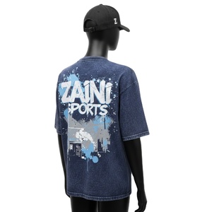 T-shirt femme délavé à l'acide en coton jersey premium, doux, respirant, vintage, avec logo personnalisé sérigraphié - Product Image 5