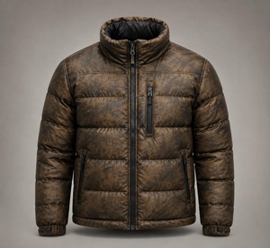OEM Custom Design Winter Stand Collar Men Lightweight <b>Duck</b> <b>Down</b> <b>Jacket</b> Puffer <b>Jacket</b> MenHigh Quality Zipper up Custom Brand - Product Image 1