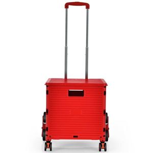 Carrello Portatile per Supermercato in Acciaio Inox e Alluminio, Robusto, con Superficie in Tessuto - Product Image 2