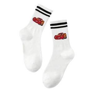 Service OEM, logo personnalisé, chaussettes de sport fines en tissu éponge sublimé, chaussettes de compression côtelées antidérapantes en coton/spandex, chaussettes jusqu'au genou - Product Image 1