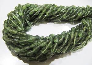 Perles ovales facettées en apatite verte naturelle authentique de 6 mm, 13 pouces - Product Image 3