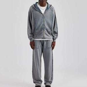 Survêtement à capuche pour homme en coton léger, idéal pour l'hiver, qualité supérieure, coupe ajustée, prix de gros abordable - Product Image 2