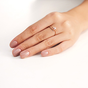 Anillo Clásico de Flor con Diamante Cultivado en Laboratorio de Lujo, Oro 10K 14K 18K, Plata 925 935, Corte Pera, Regalo para Compromiso, Boda o Fiesta - Product Image 2