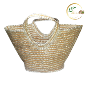 Bolsa de Mano de Yute Ecológica de Gran Capacidad, Bolsa de Compras Reutilizable para Comestibles y Comercio Minorista - Product Image 2