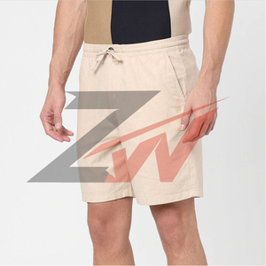 Shorts de bain pour garçons à logo personnalisé, imprimé uni, séchage rapide, respirant, tissé, taille mi-haute avec cordon de serrage, fabricant OEM - Product Image 2