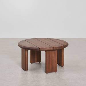 Table d'appoint ronde Vandana Amber Form (Ø70 cm) en bois d'acacia Famara - Product Image 1